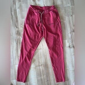 Red Alphalete cotton joggers Size small. Worn twice